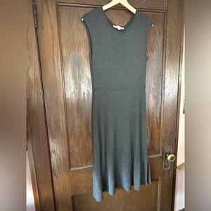 LOFT Women’s Cap Sleeve Midi Dress - Coastal Gray